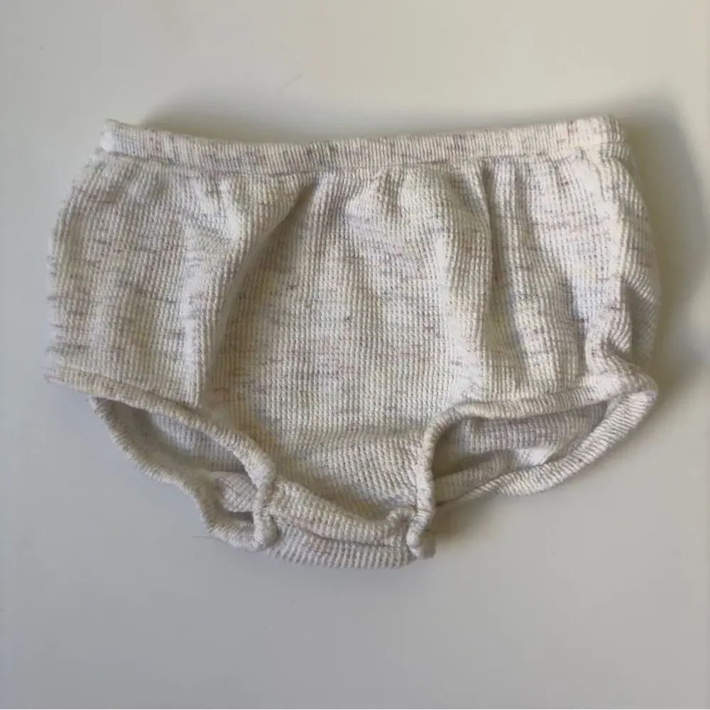 Ralph Lauren Baby Cream Knit Dress with Bloomers speckled long sleeve button up